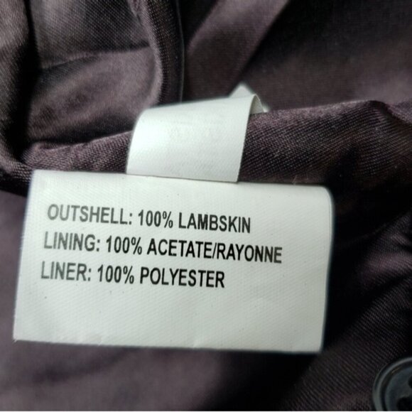 Pelle Lambskin Leather Jacket Coat Purple Wine Men's 4XL Moto - Picture 10 of 15